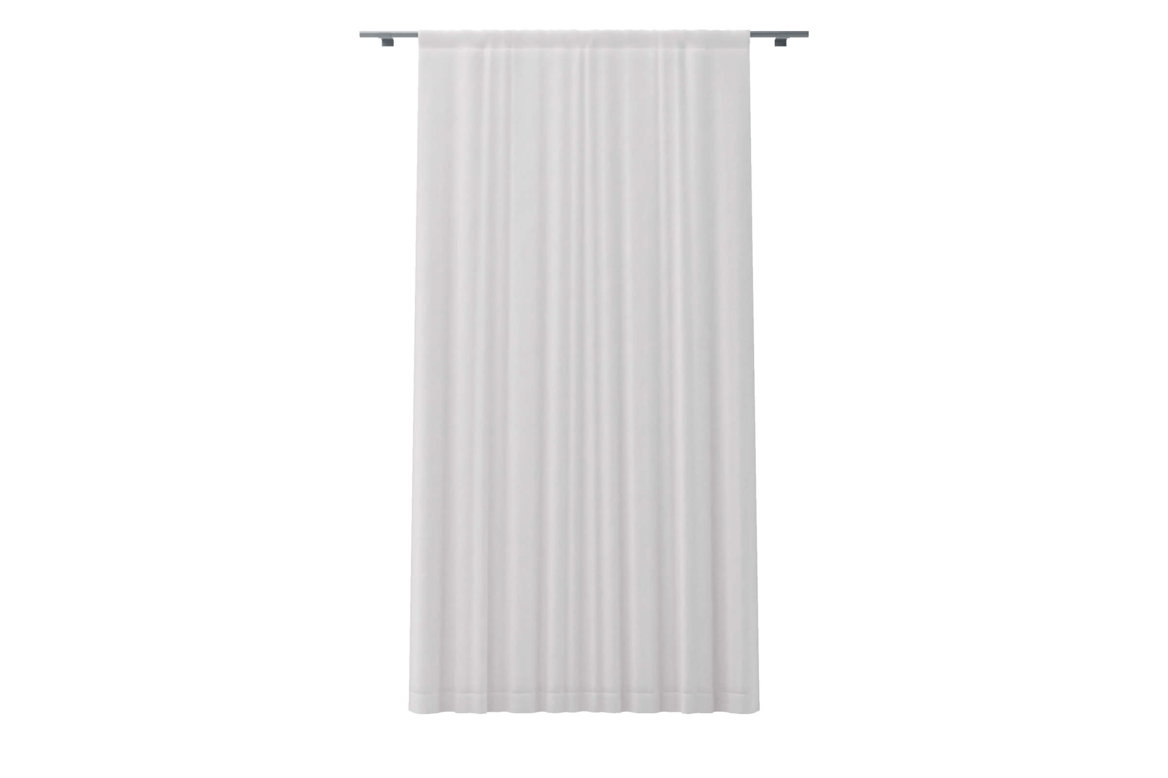 Double Width Curtain Panel with Tunnel/Creaseband