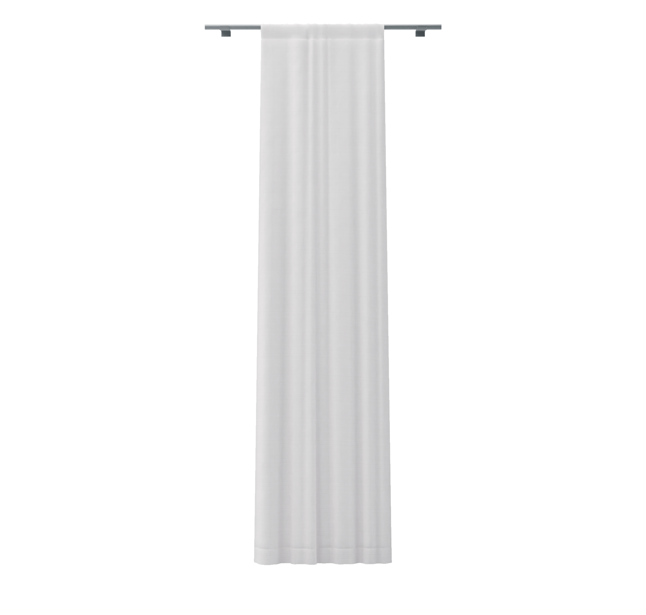 Single Width Curtain Panel with Tunnel/Creaseband