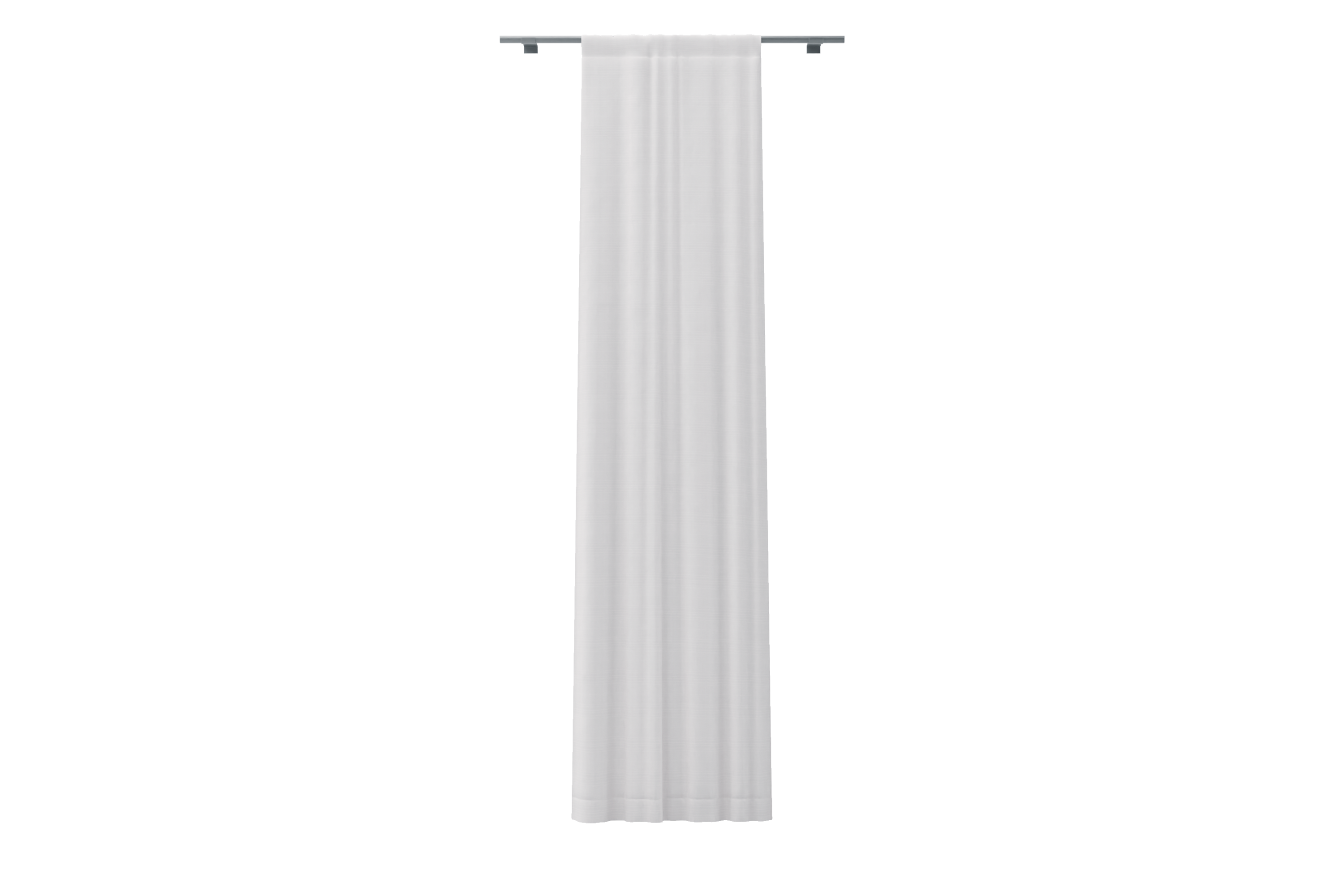 Single Width Curtain Panel with Tunnel/Creaseband