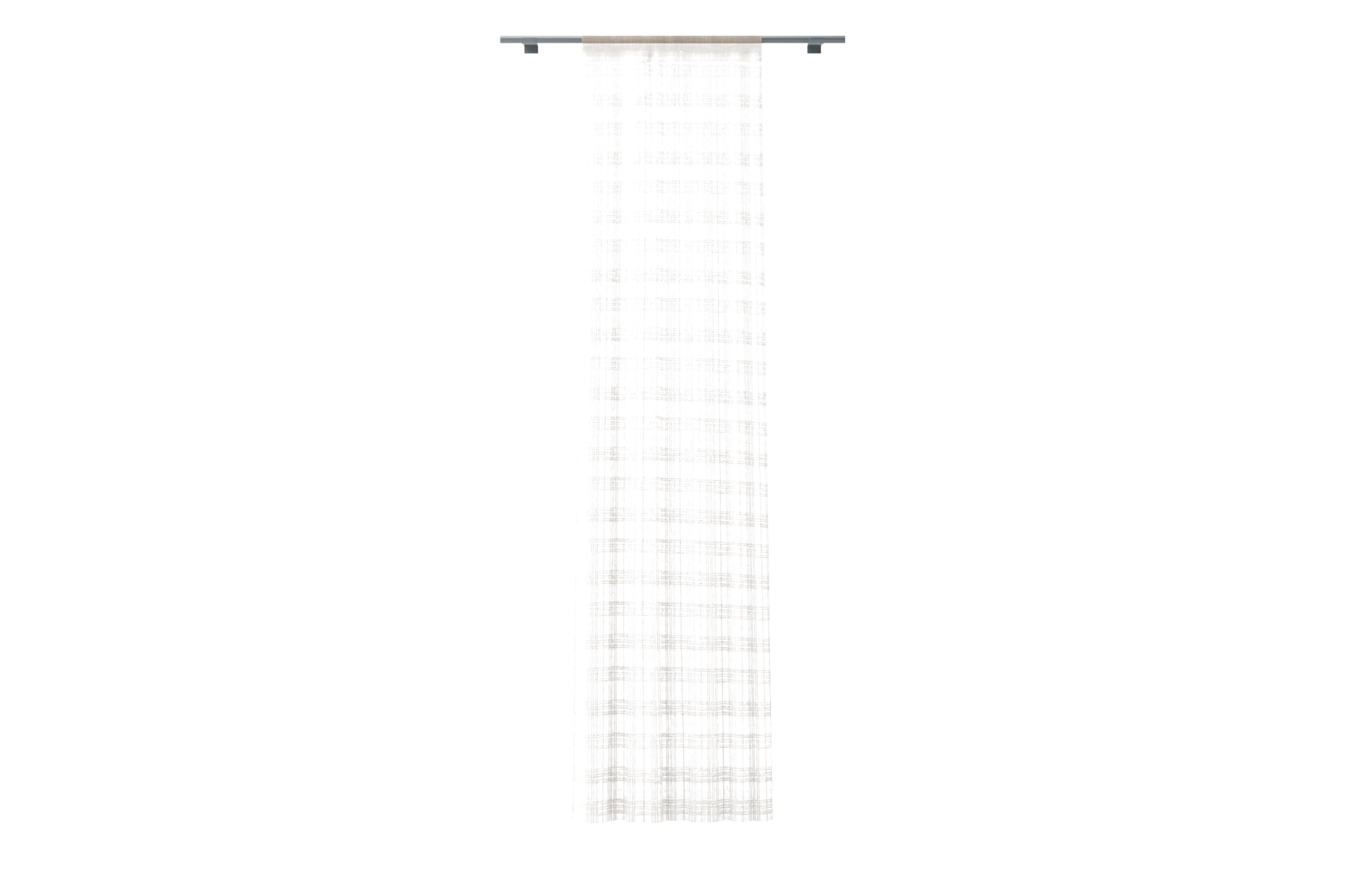Single Width Curtain Panel with Tunnel/Creaseband