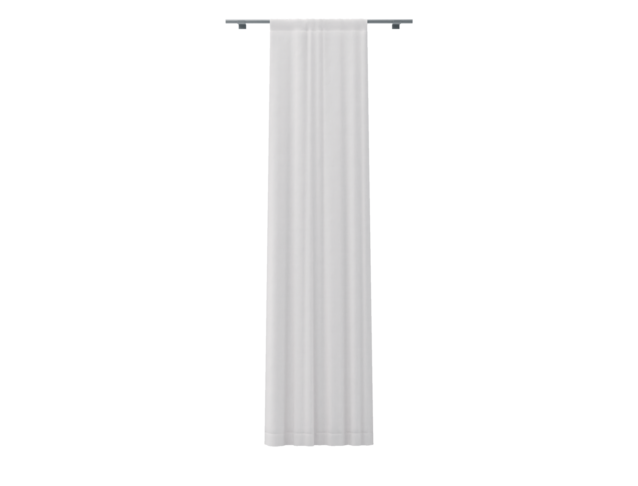 Single Width Curtain Panel with Tunnel/Creaseband