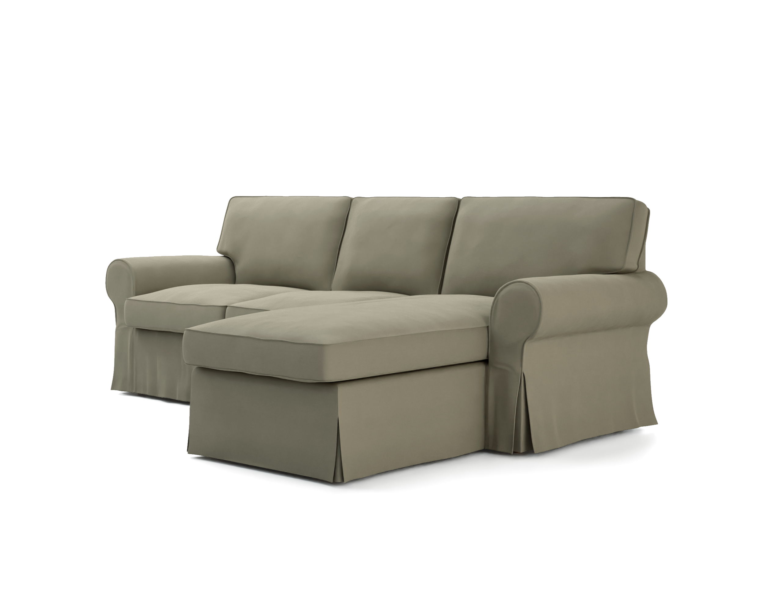 Fodera per divano 3 posti con chaise-longue Ektorp