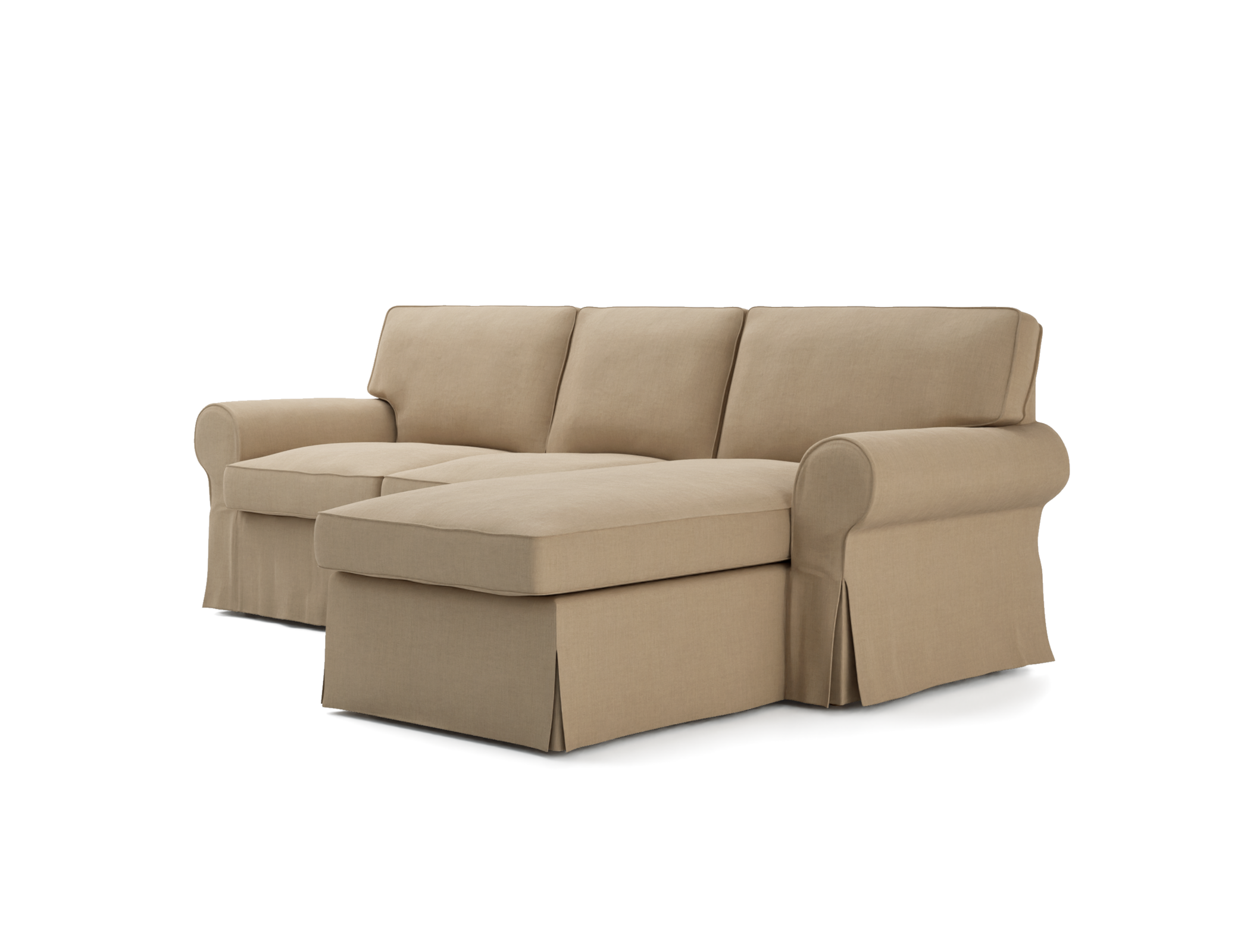 Ektorp 3 Seater Sofa with Chaise Cover
