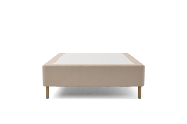 Bed frame cover, exposed legs