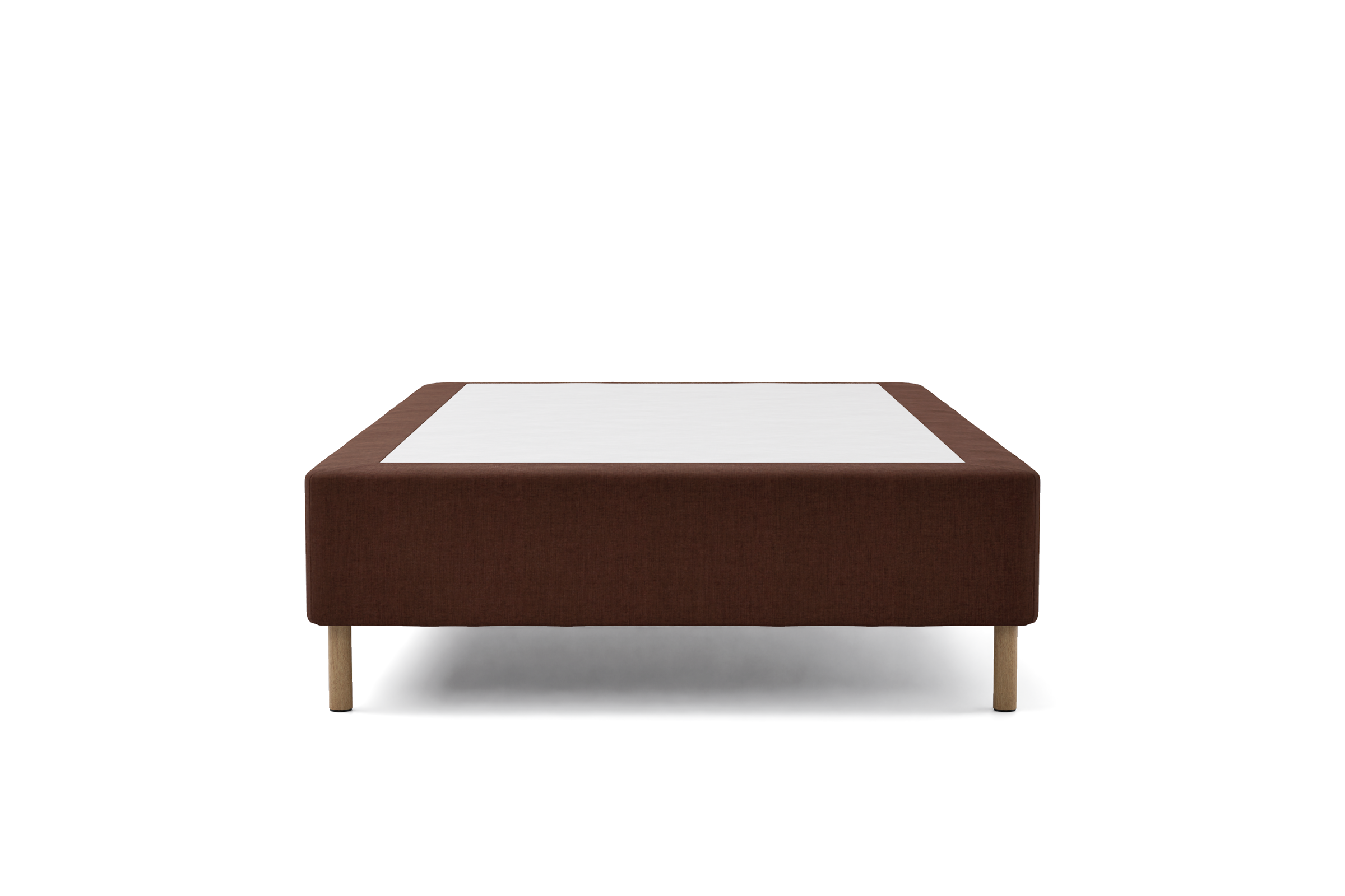 Bed frame cover, exposed legs