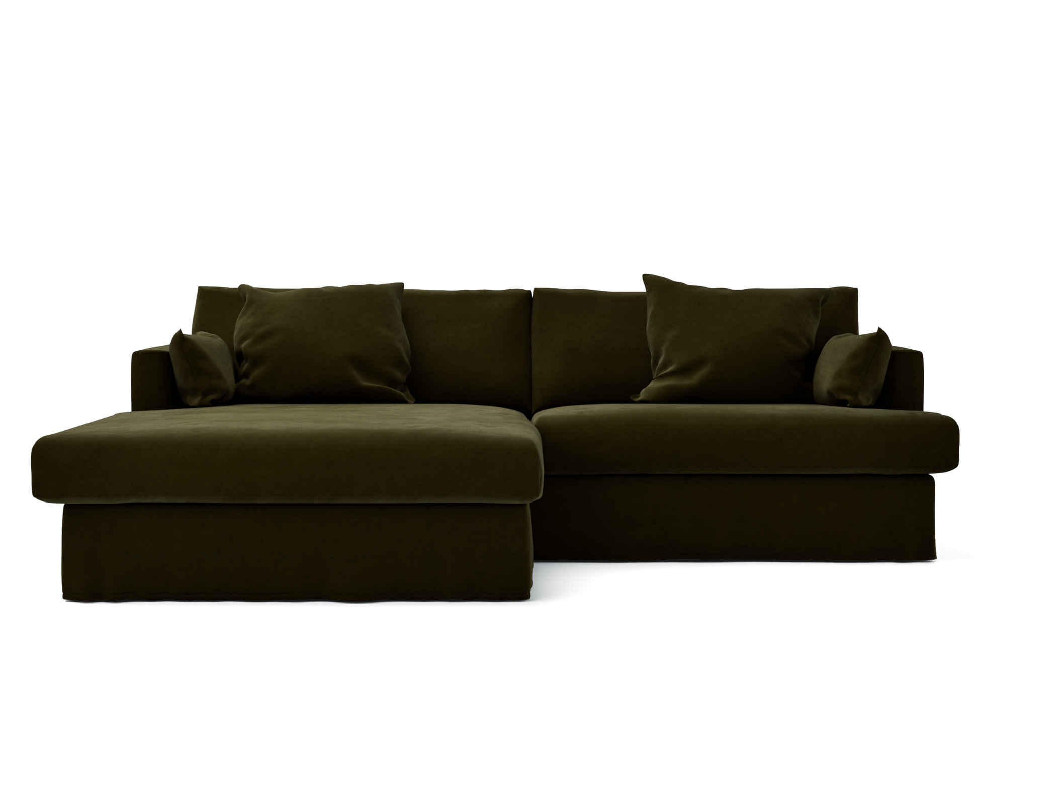 Överdrag till Mio Harper 4-sitssoffa XL, två plymåer med schäslong vänster