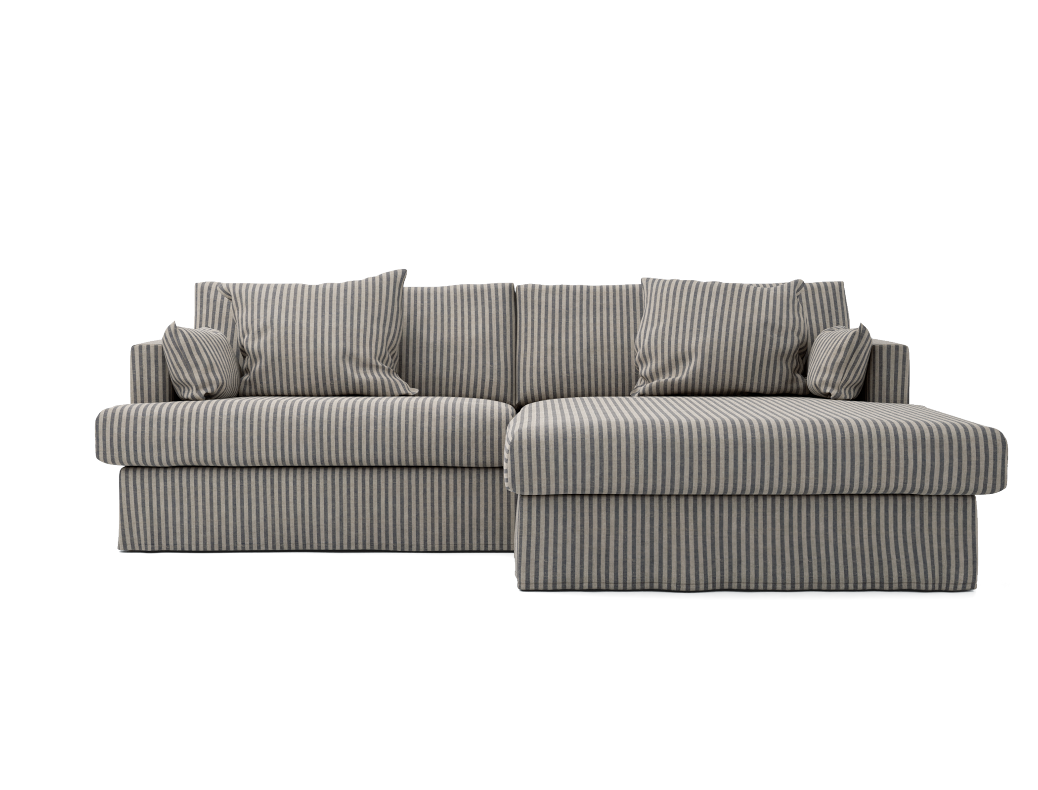 Överdrag till Mio Harper 4-sitssoffa XL, två plymåer med schäslong höger