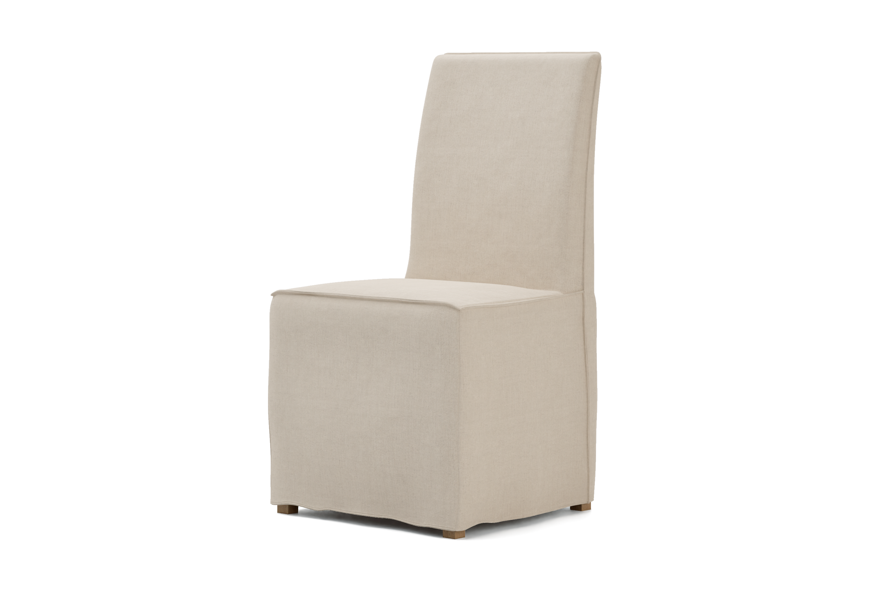 Henriksdal Dining Chair Cover Long Skirt with French Seams (Large model)