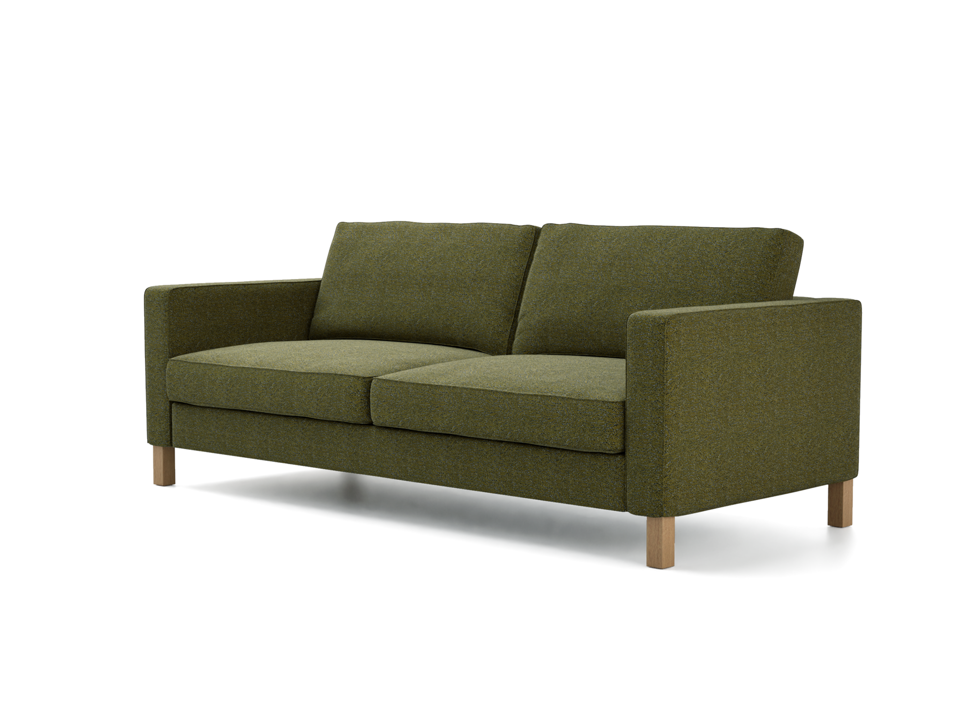 IKEA - Hoes voor 3-zitsbank Karlstad, Green, Bouclé & Textuur - Bemz