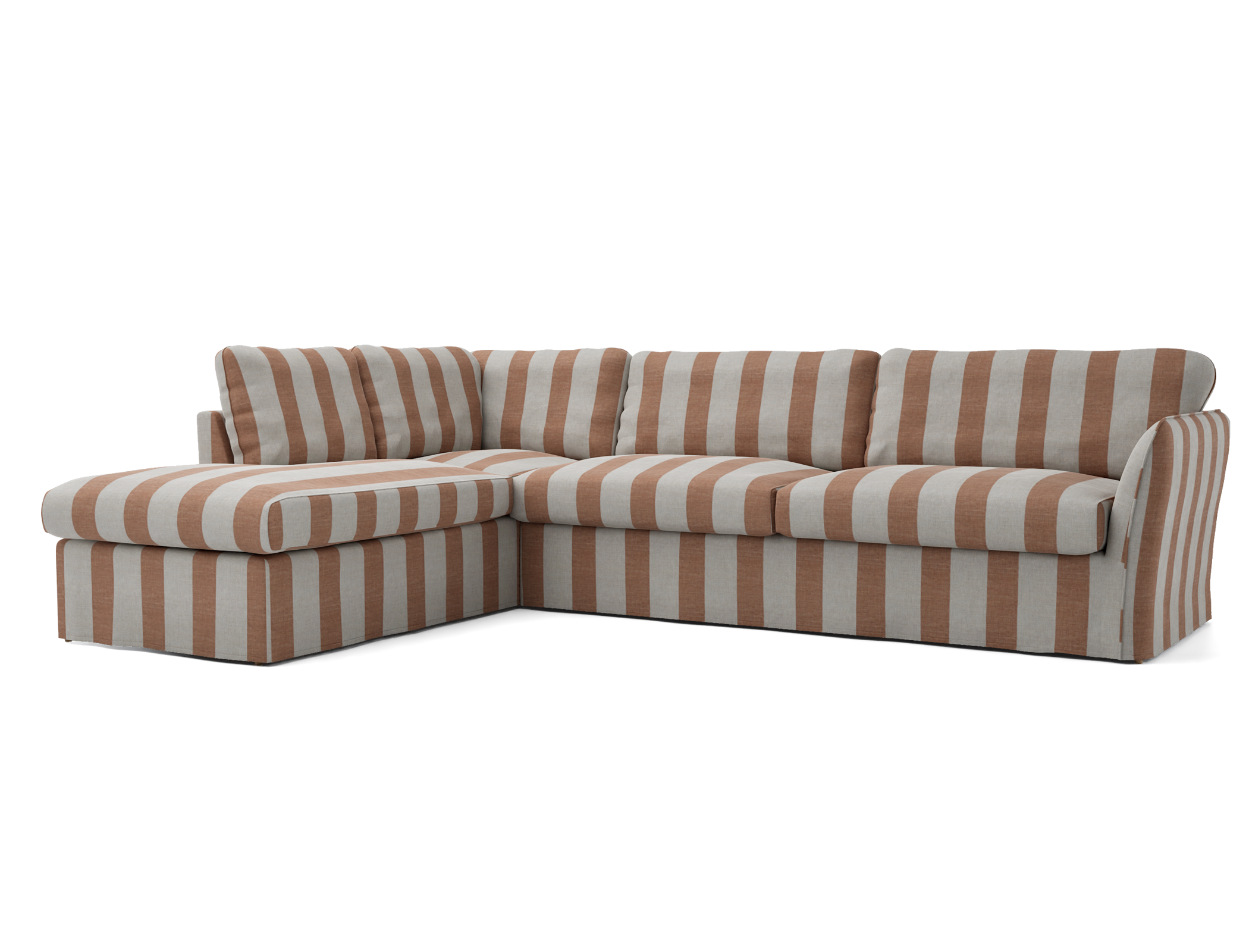 Överdrag till Mio Madison 3-sitssoffa med divan vänster, armstöd A