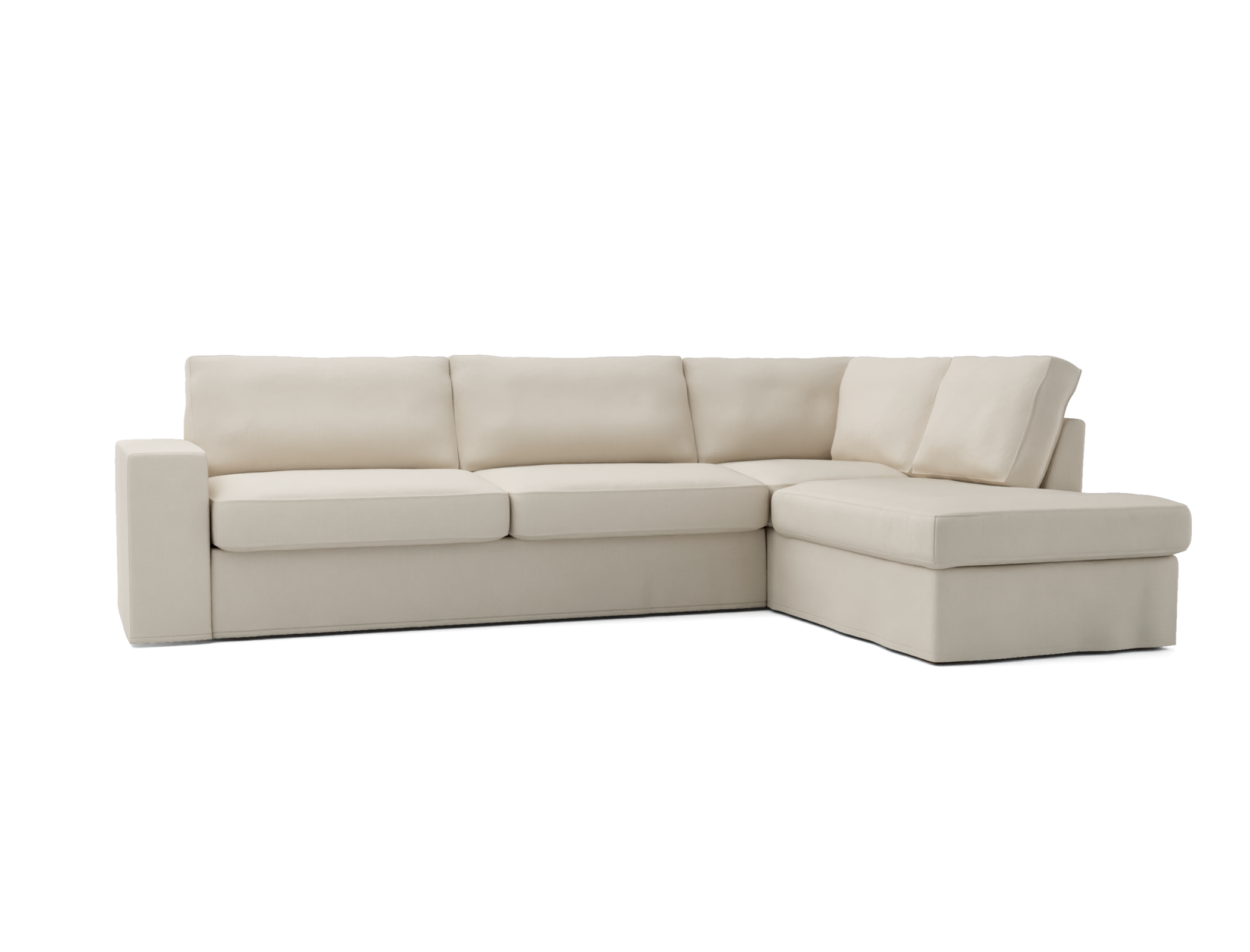 Överdrag till Mio Nevada 3-sits soffa med höger divan, Armstödstyp A