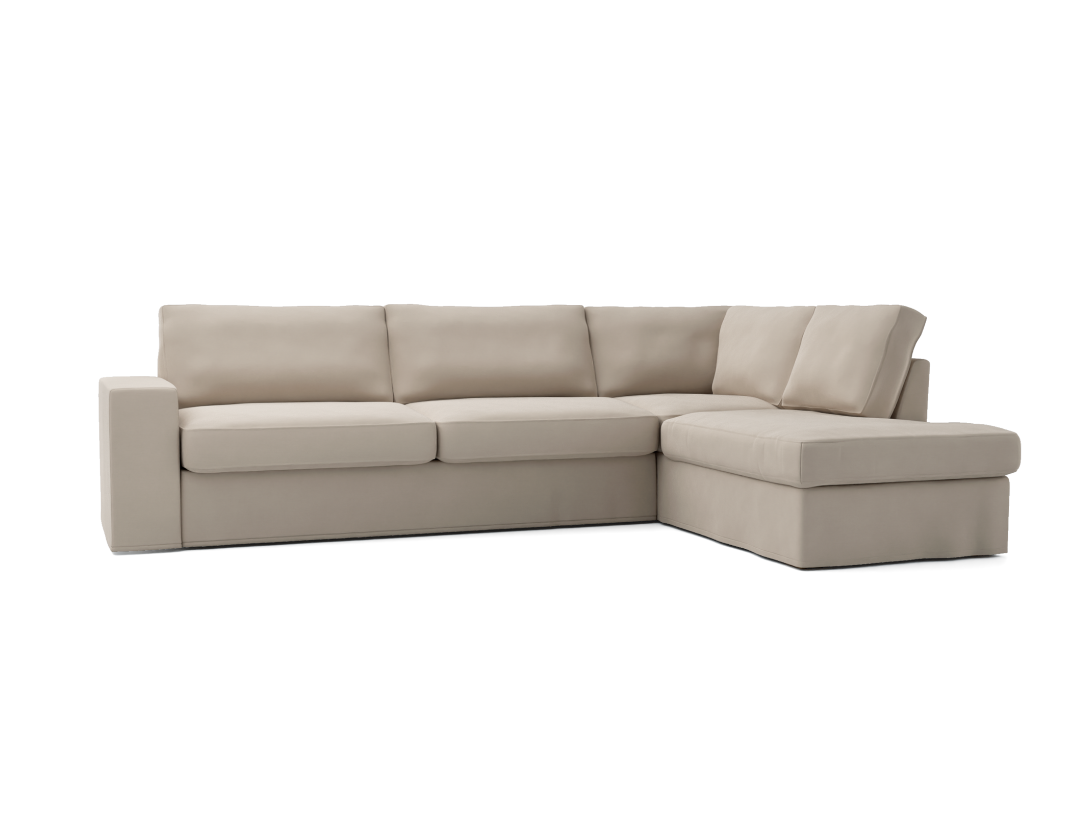 Överdrag till Mio Nevada 3-sits soffa med höger divan, Armstödstyp A