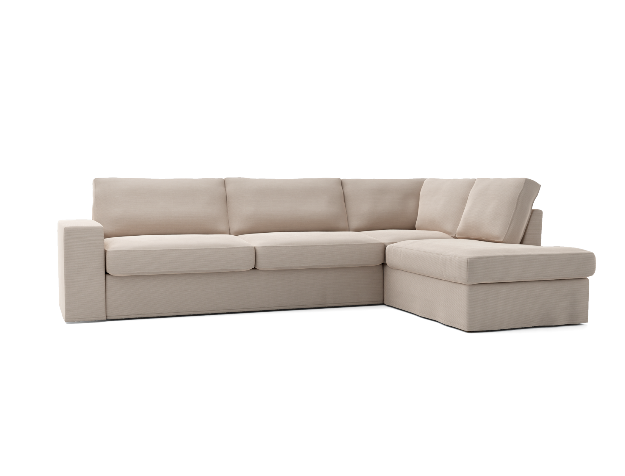 Överdrag till Mio Nevada 3-sits soffa med höger divan, Armstödstyp A