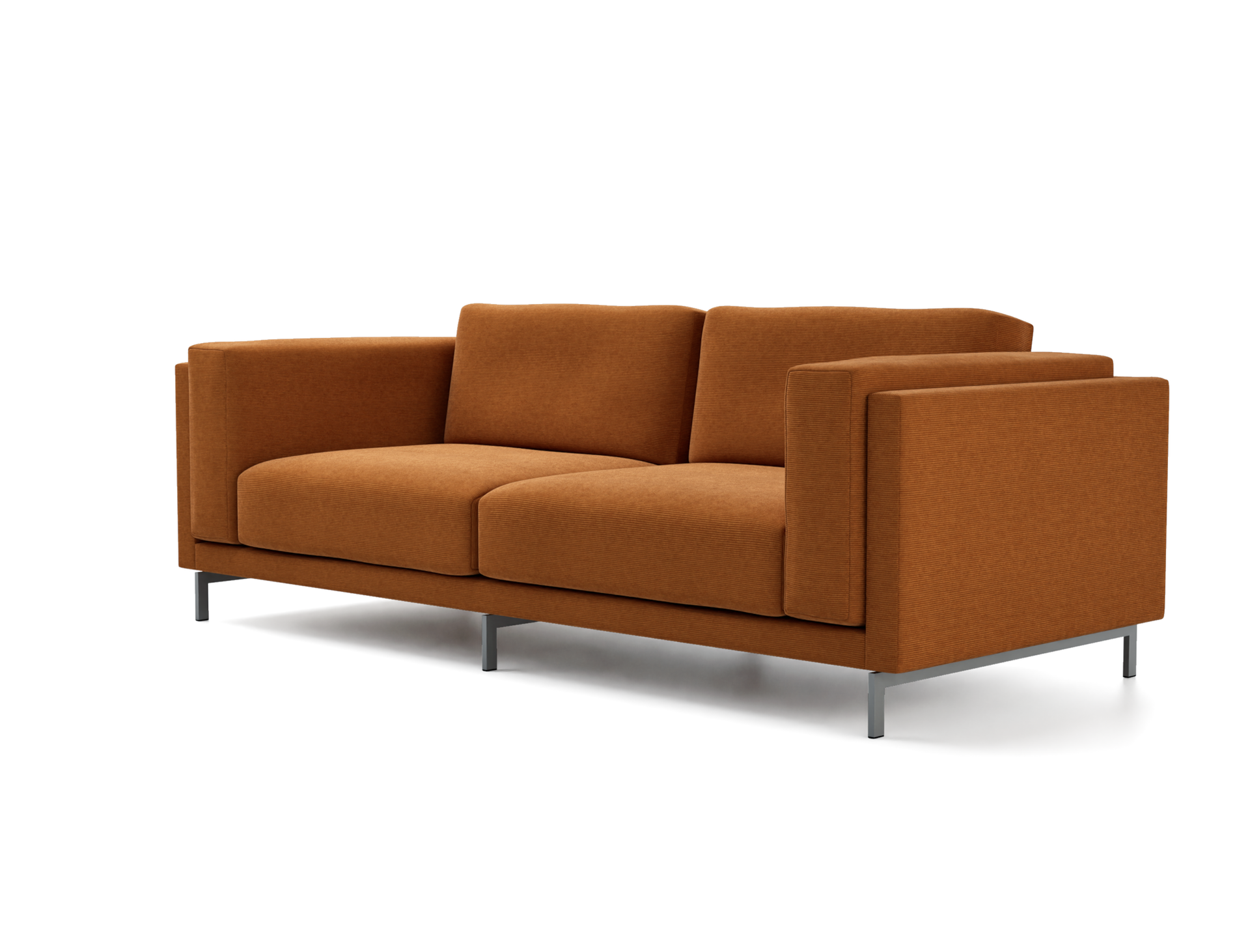 IKEA - Nockeby 3 Seater Sofa Cover, Saffron, Corduroy - Bemz