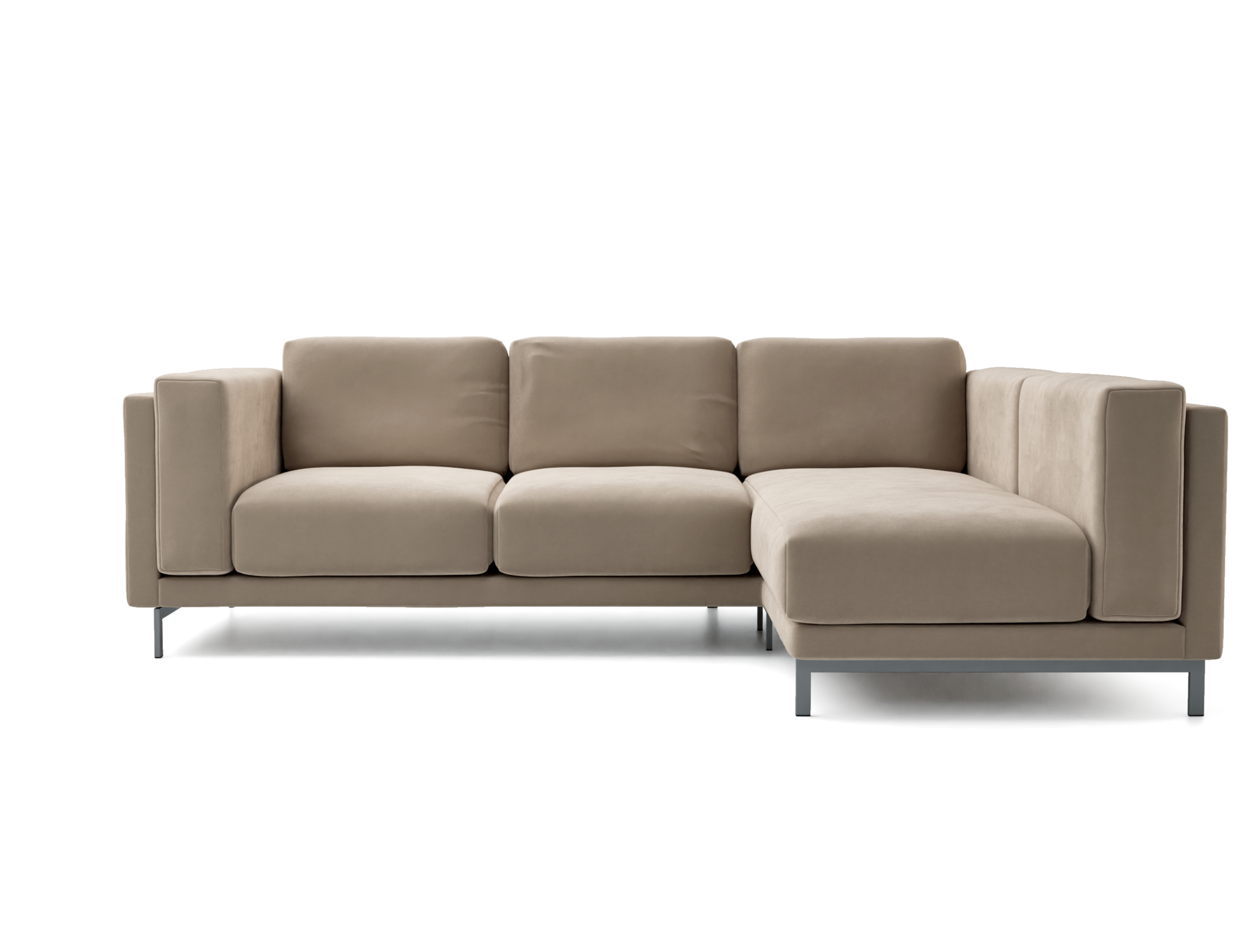 Housse De Canapé IKEA NOCKEBY Pour 2 Places/loveseat - Tissu TENO Marron, Référence 702.804.36