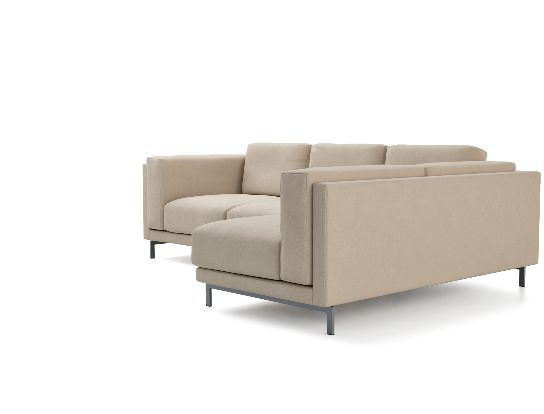 Nockeby 3 Seat Sofa with Right Chaise Cover