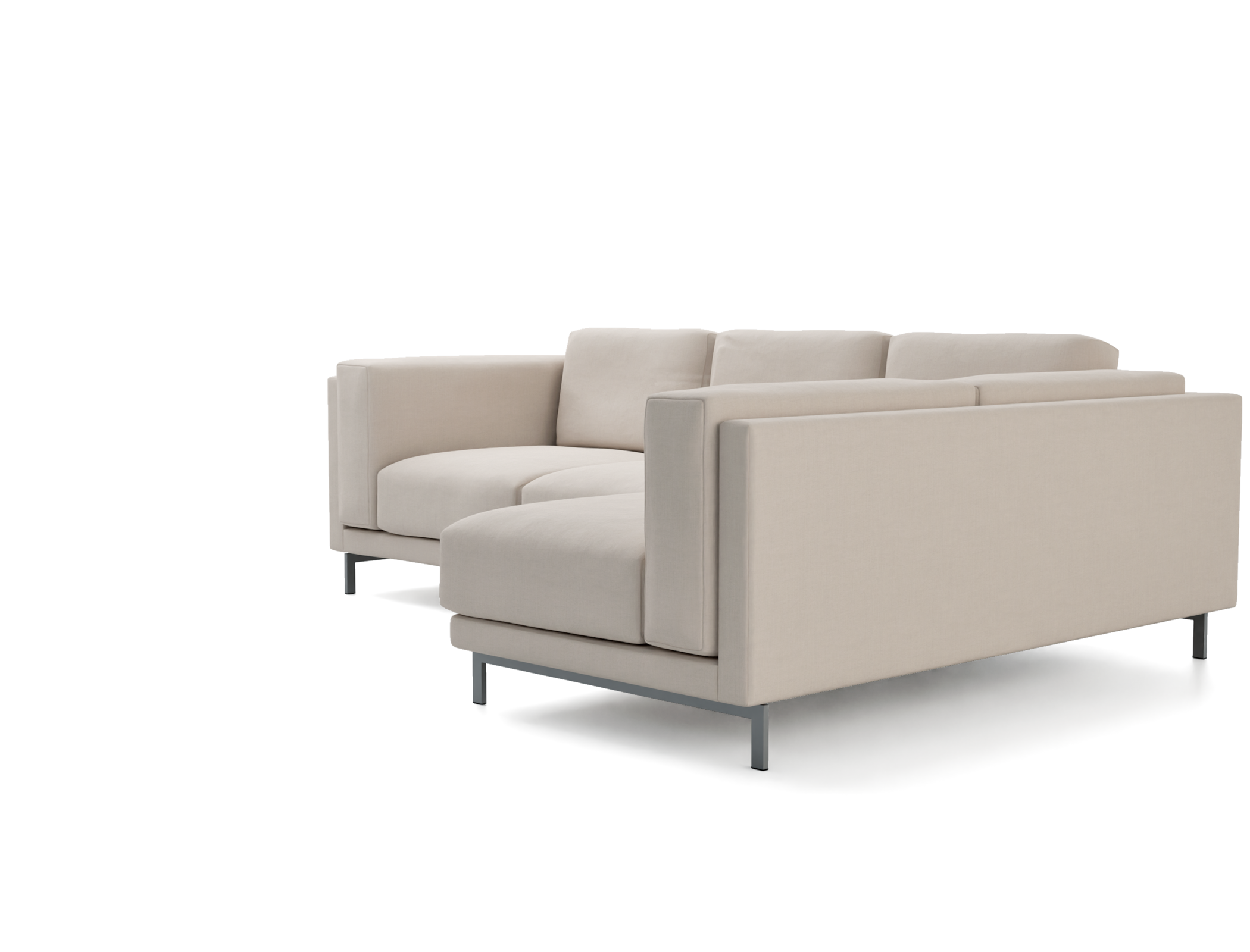 Nockeby 3 Seat Sofa with Right Chaise Cover