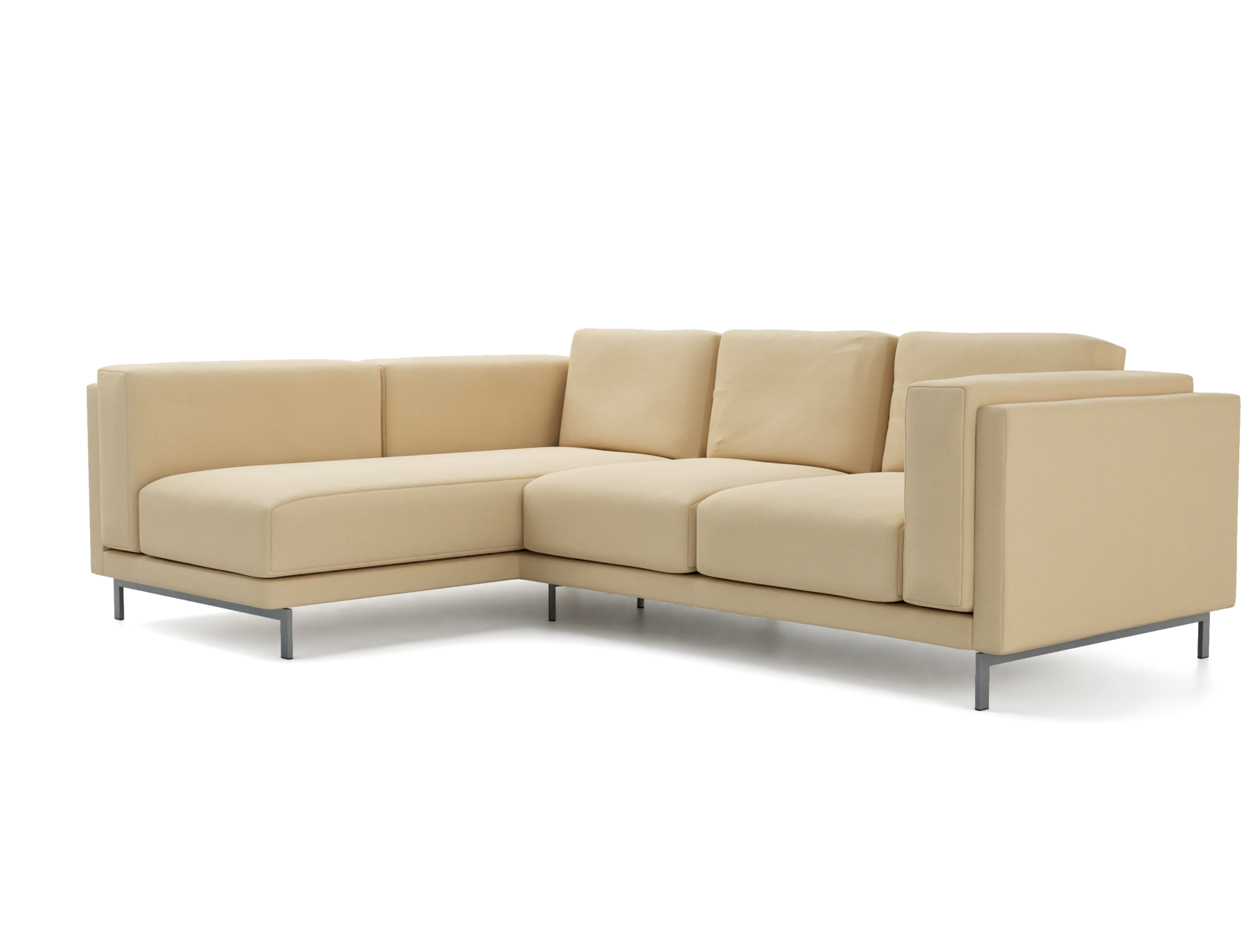 Nockeby 3 Seater Sofa with Left Chaise Cover