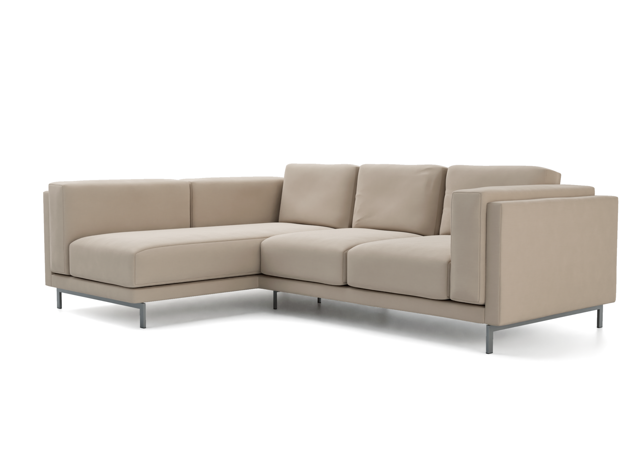 Nockeby 3 Seater Sofa with Left Chaise Cover