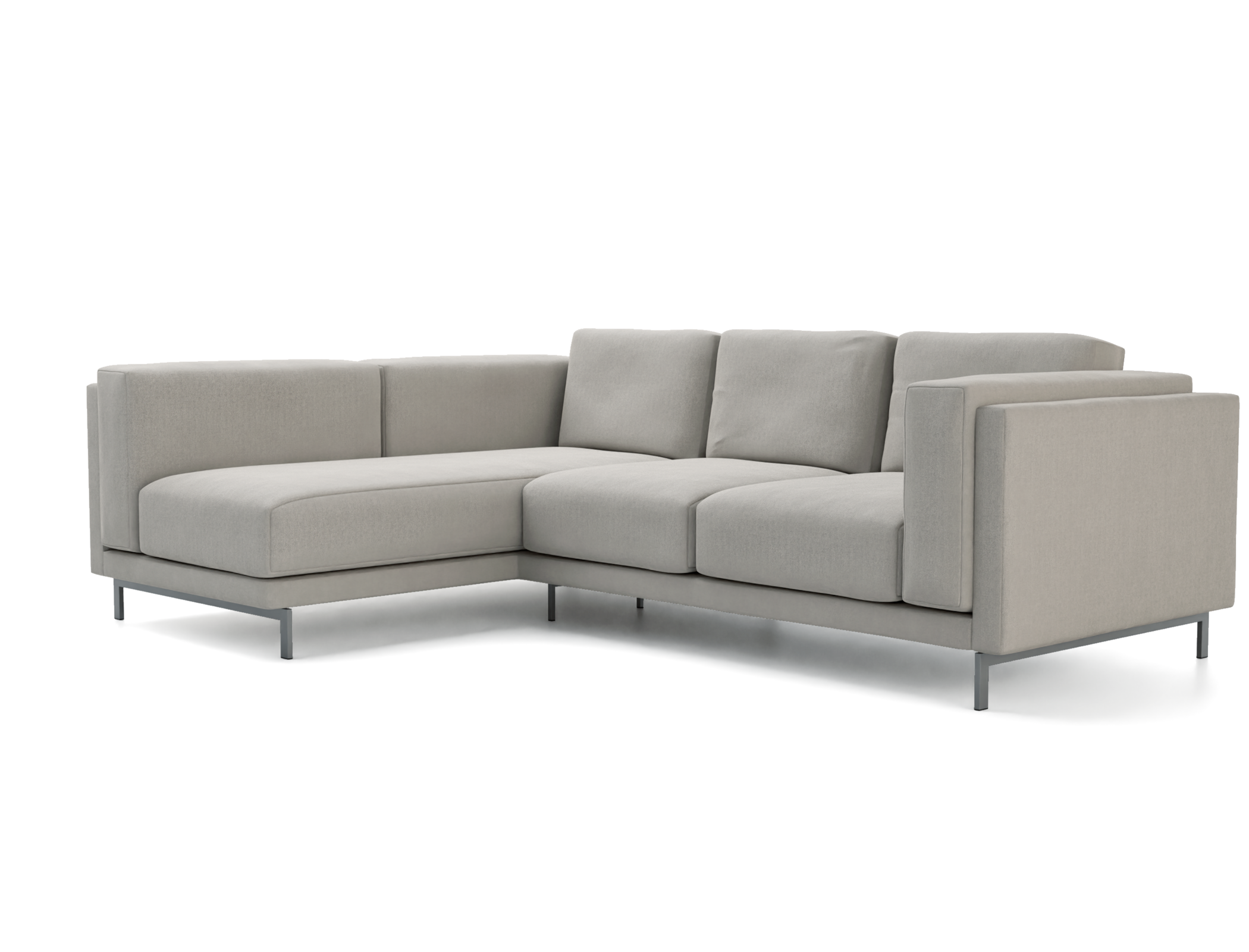 Nockeby 3 Seater Sofa with Left Chaise Cover