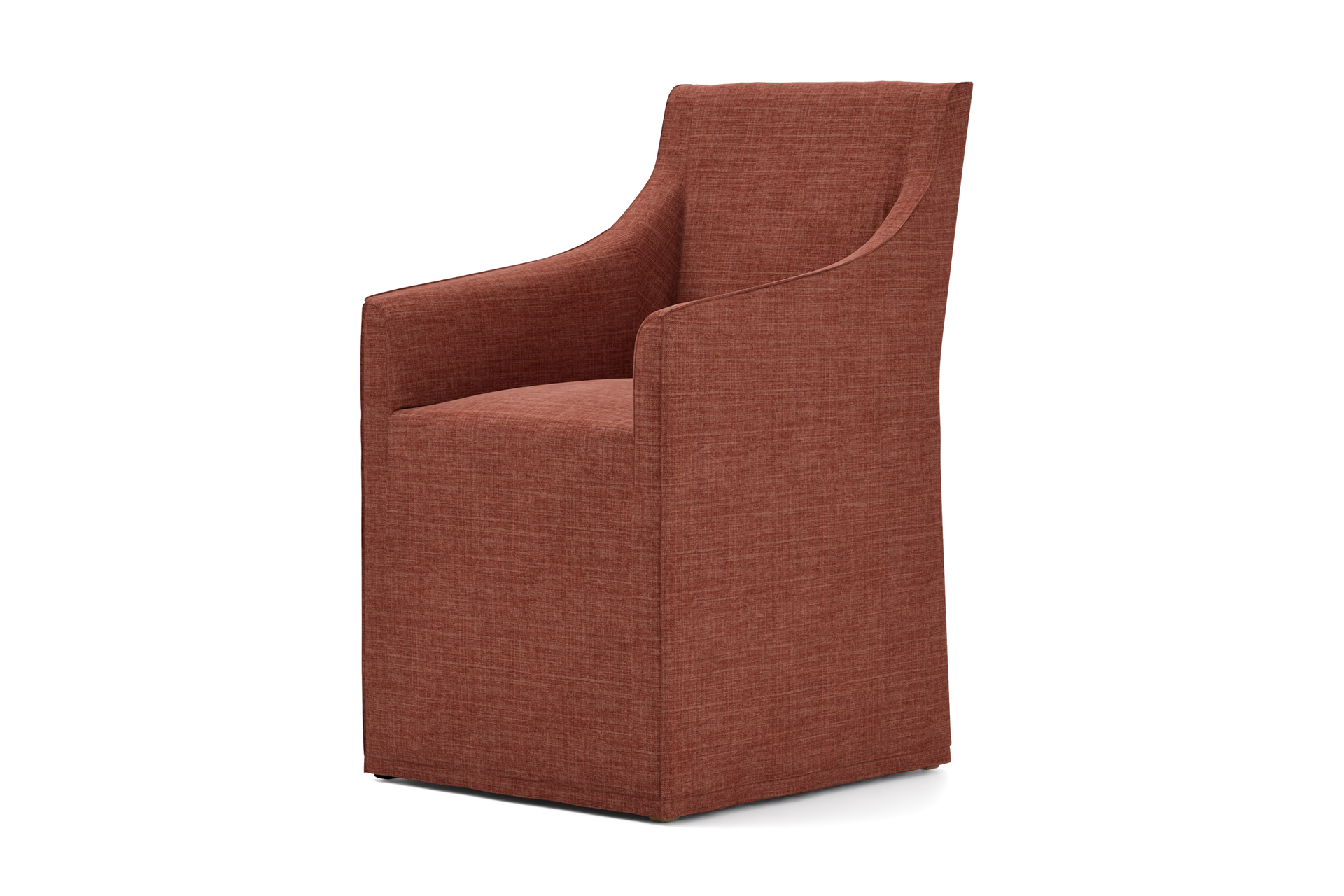 IKEA - Sakarias Chair with Armrests Cover, Rust, Bouclé & Texture - Bemz