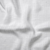Sheer Check Linen Double Width - Optic White
