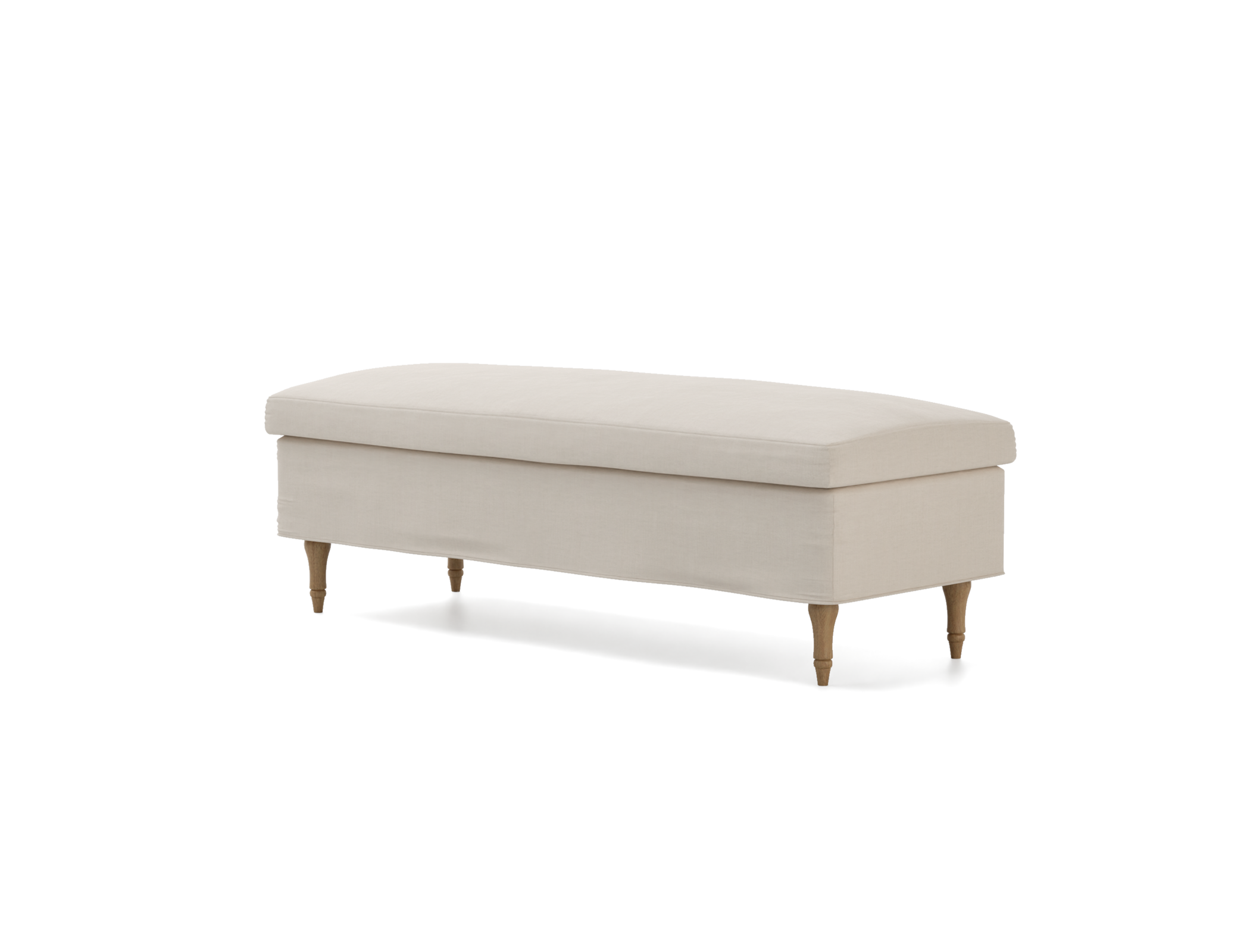 Stocksund bench cover short skirt