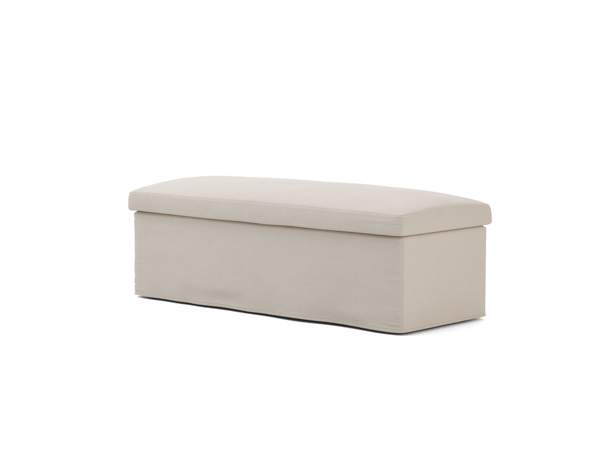 Stocksund bench cover long skirt