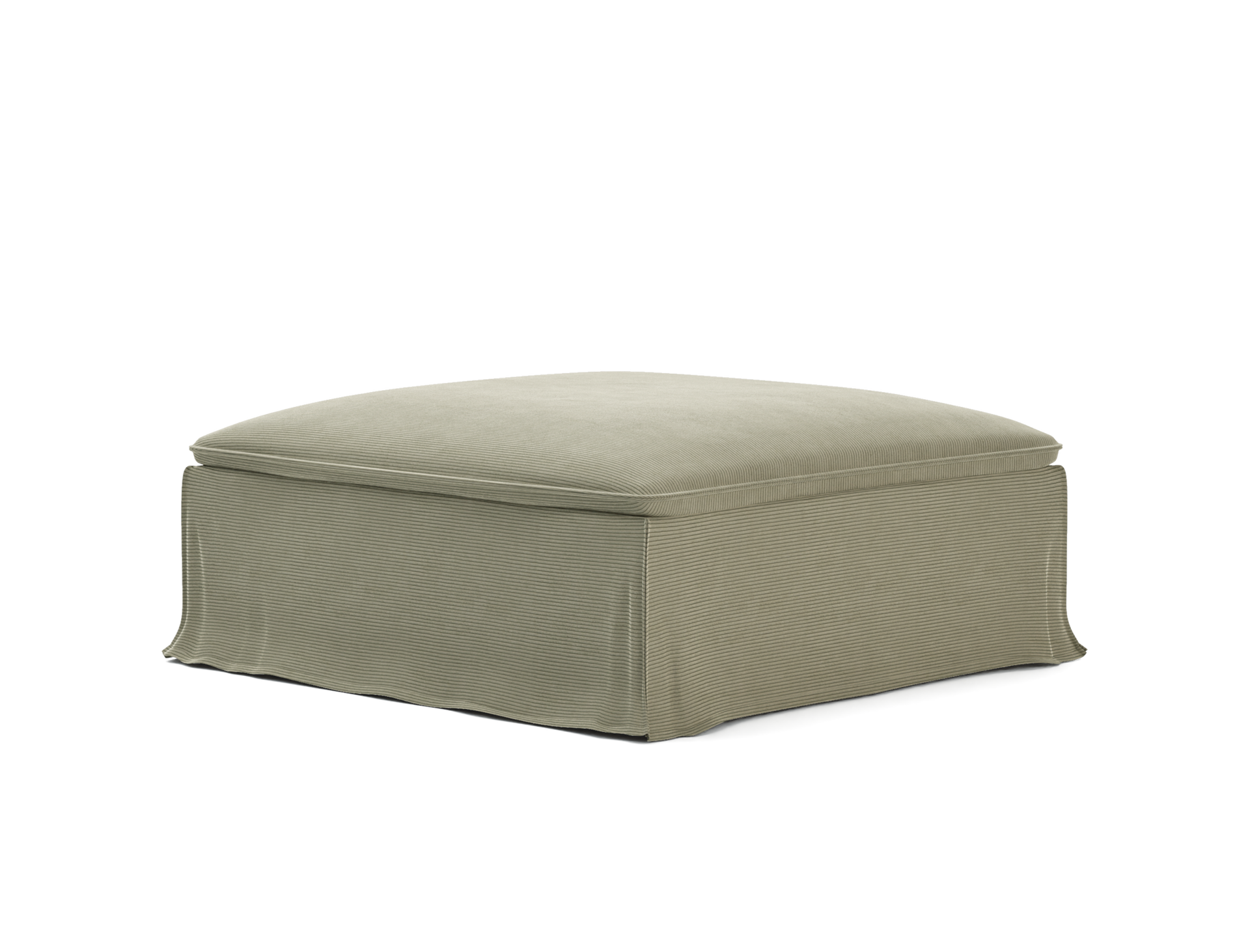 This cover only fits the IKEA Söderhamn footstool, sold from 2012 to present. It includes 2 pieces: 1 bottom frame and 1 seat cushion. Bemz Loose Fit covers are designed to hang looser than our Regular Fit and have a distinctive floor-length drape. Available in a selection of our fabrics. The Söderhamn series is modular so the various sections of the seating series can be connected together in different combinations or used separately as a standalone piece. Remove the original IKEA slipcover before fitting the Bemz cover. Assembly required.