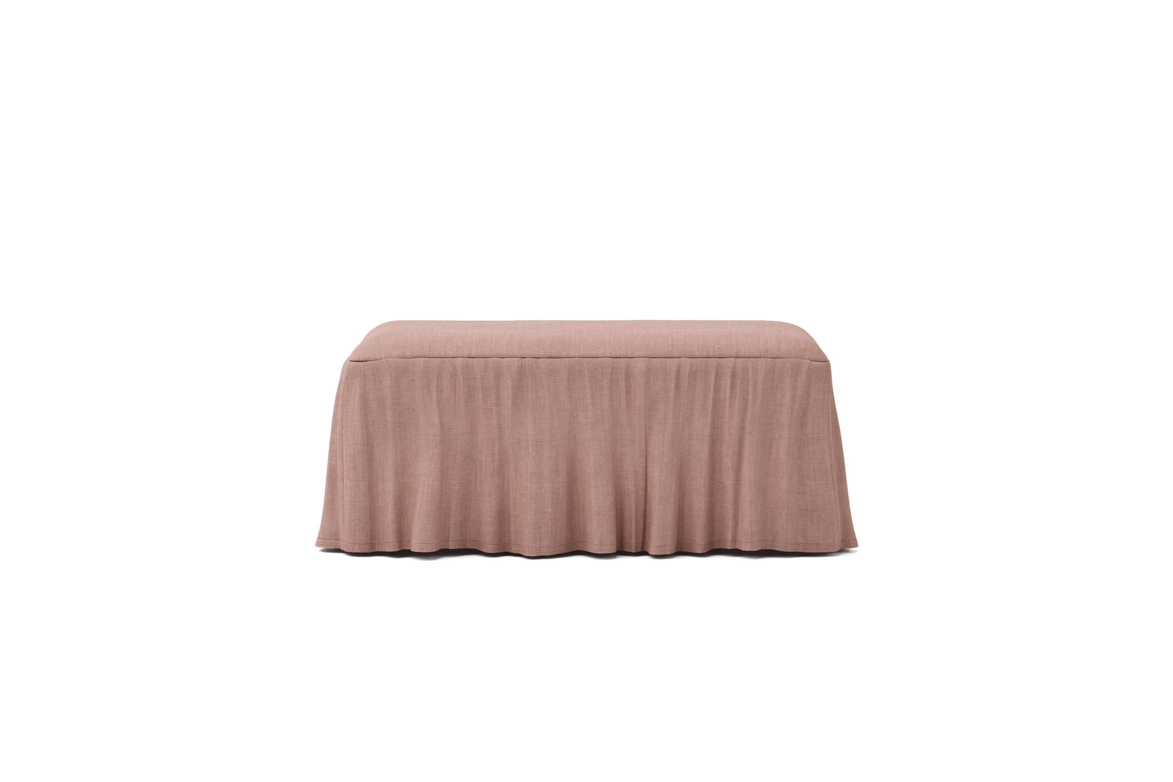 Universal Footstool and Bench Cover, with Ruffle