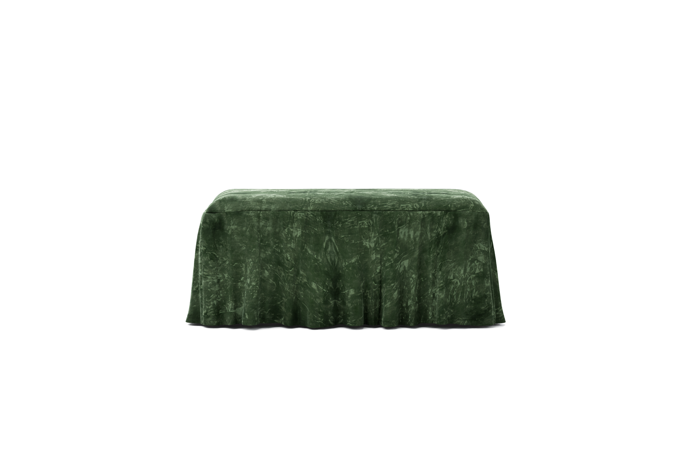 Universal Footstool and Bench Cover, with Ruffle