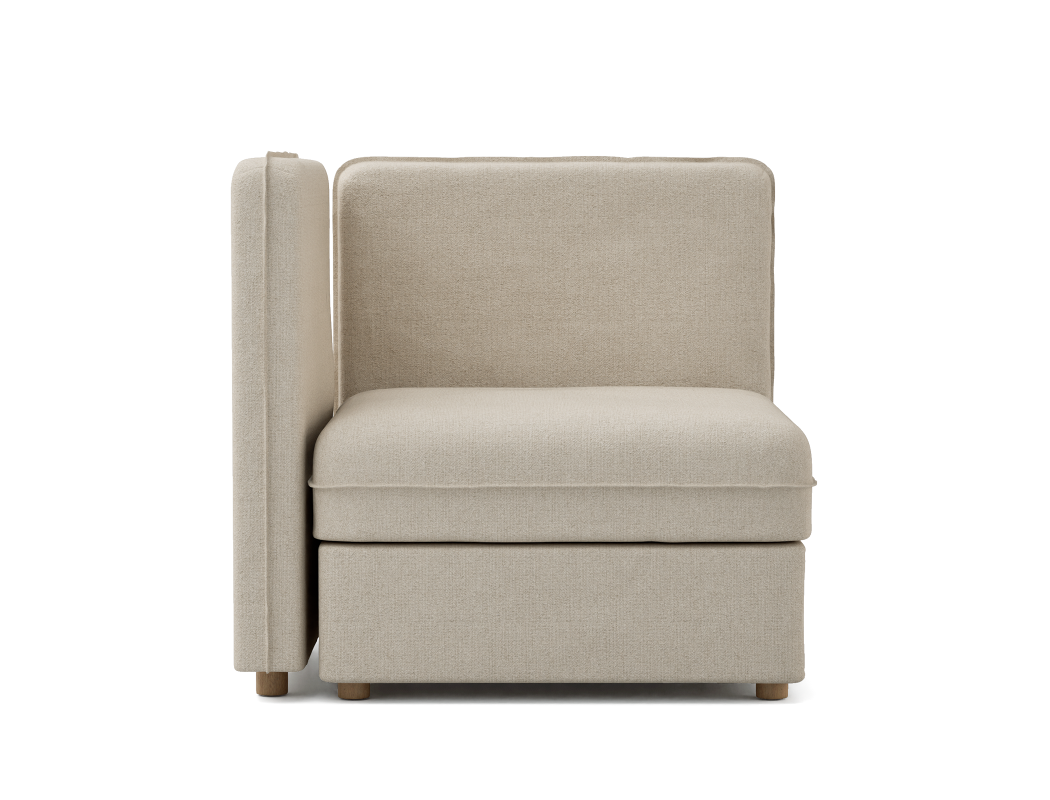 Trekk til Vallentuna hjørnemodul med høy rygg og oppbevaring