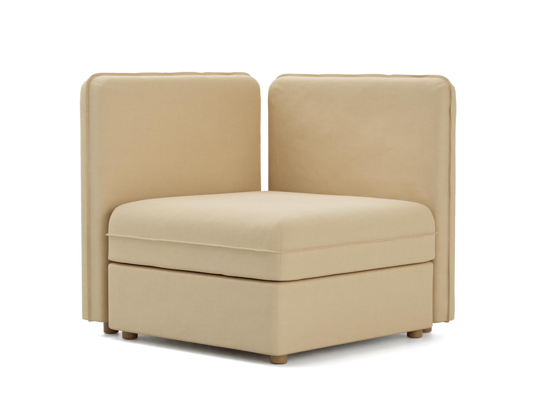 Vallentuna Corner Seat Module with High Back and Storage Cover