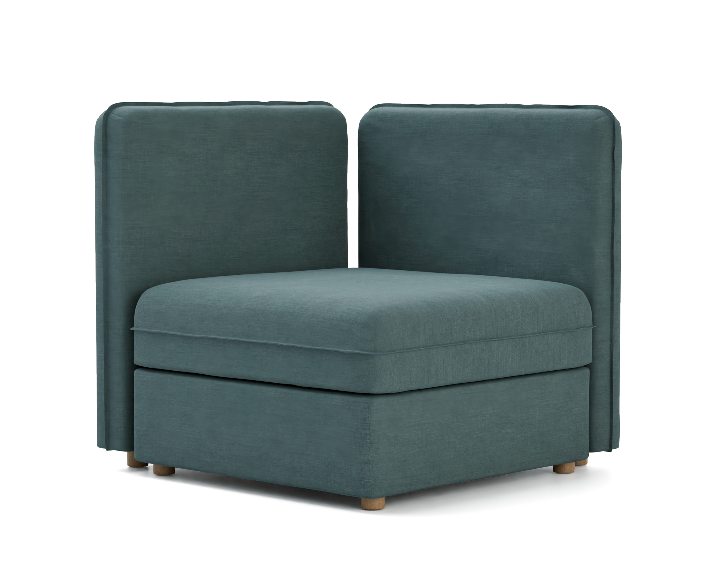 Bezug für Sitzelement Vallentuna, niedrige Rückenlehne und Aufbewahrung (80 x 80 cm)