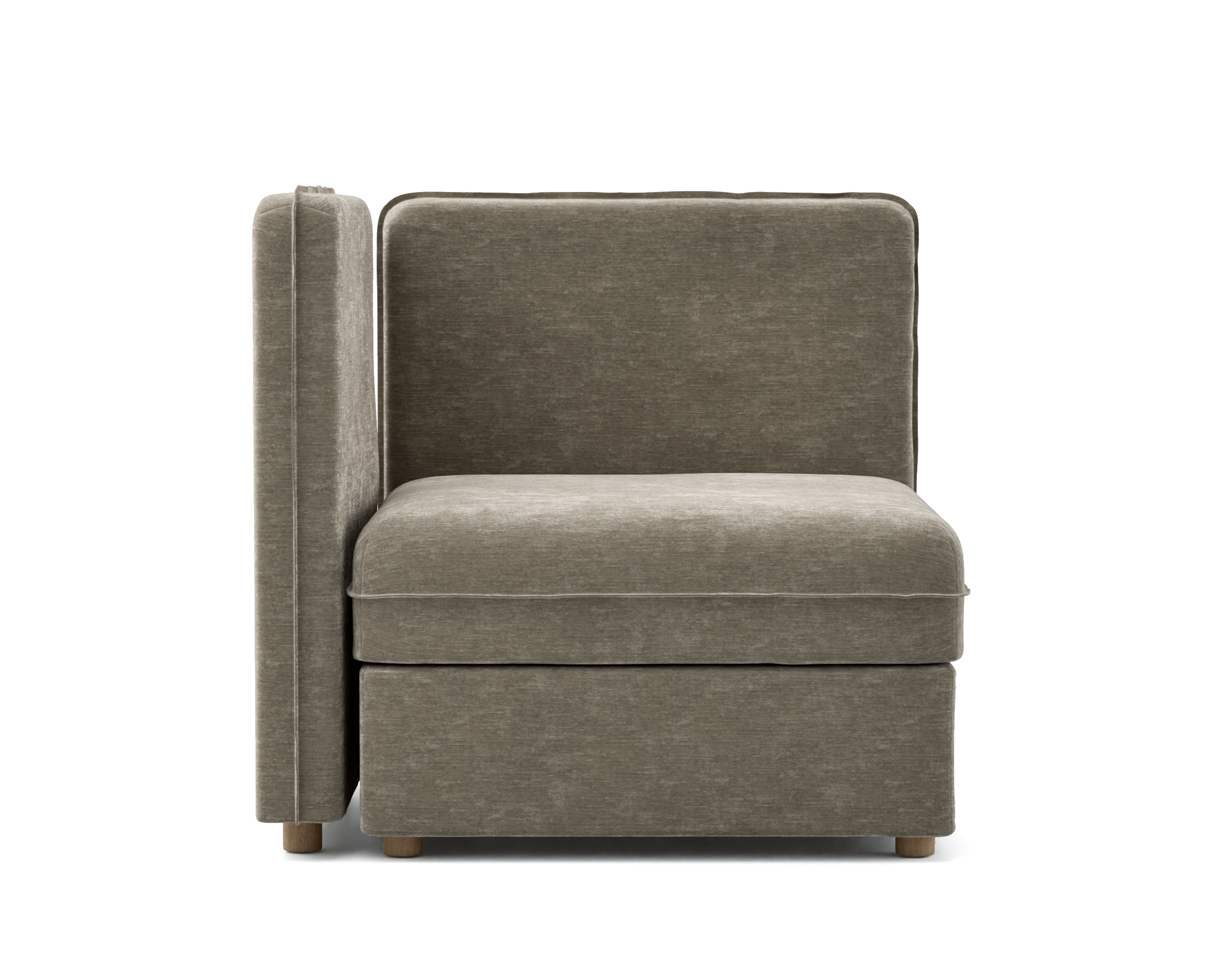 Vallentuna Seat Module with Low Back and Storage Cover 80x80cm 32x32in