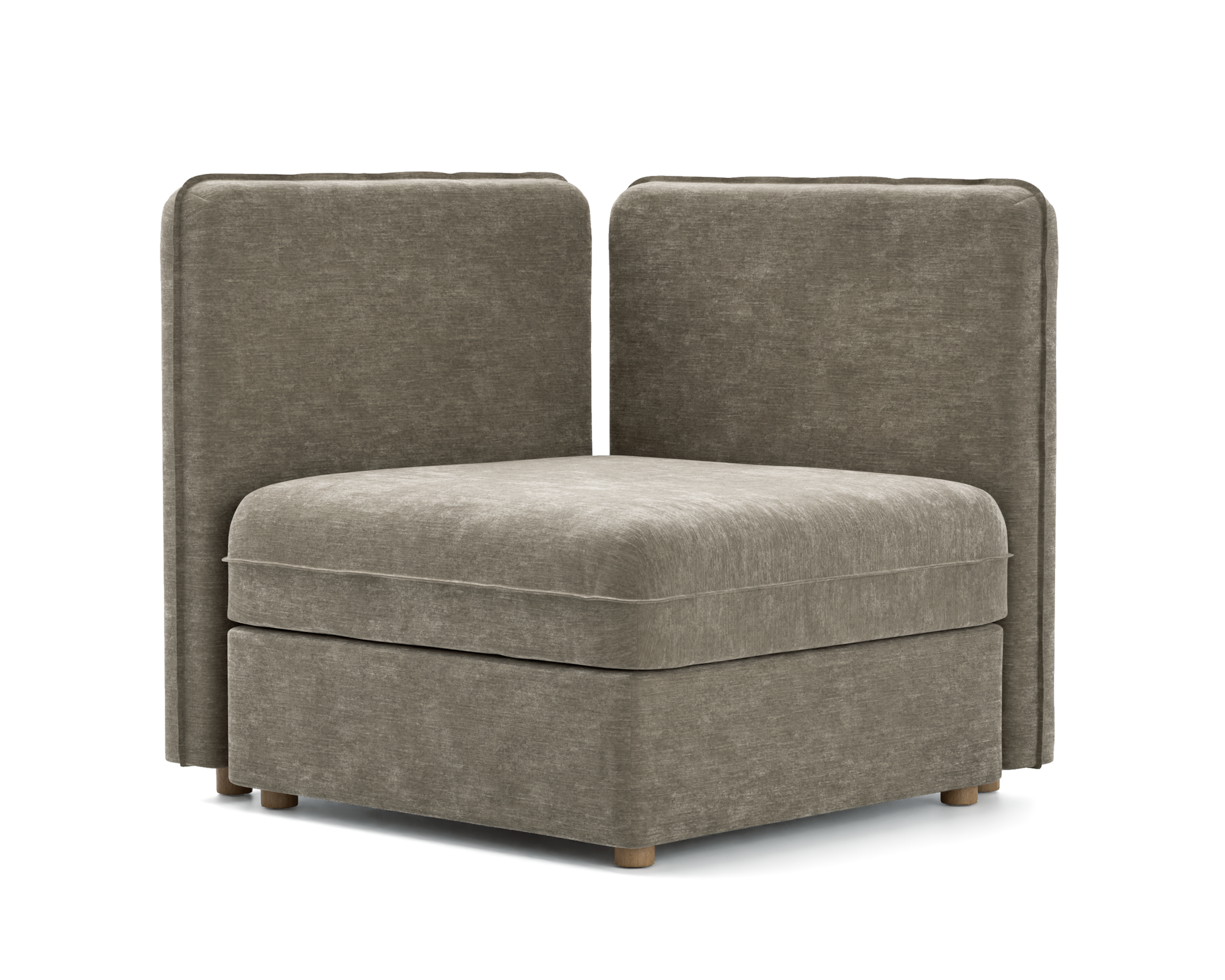 Vallentuna Seat Module with Low Back and Storage Cover 80x80cm 32x32in