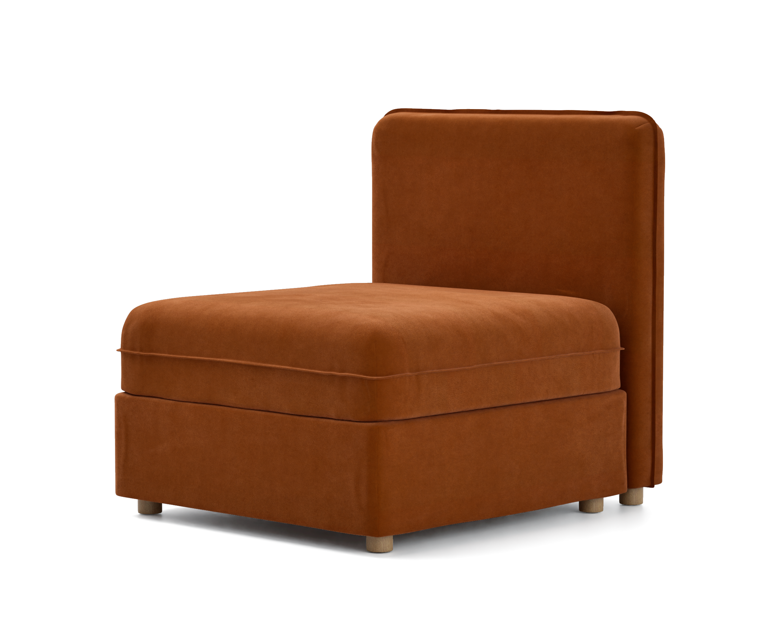 Bezug für Sitzelement Vallentuna, niedrige Rückenlehne (80 x 80 cm)