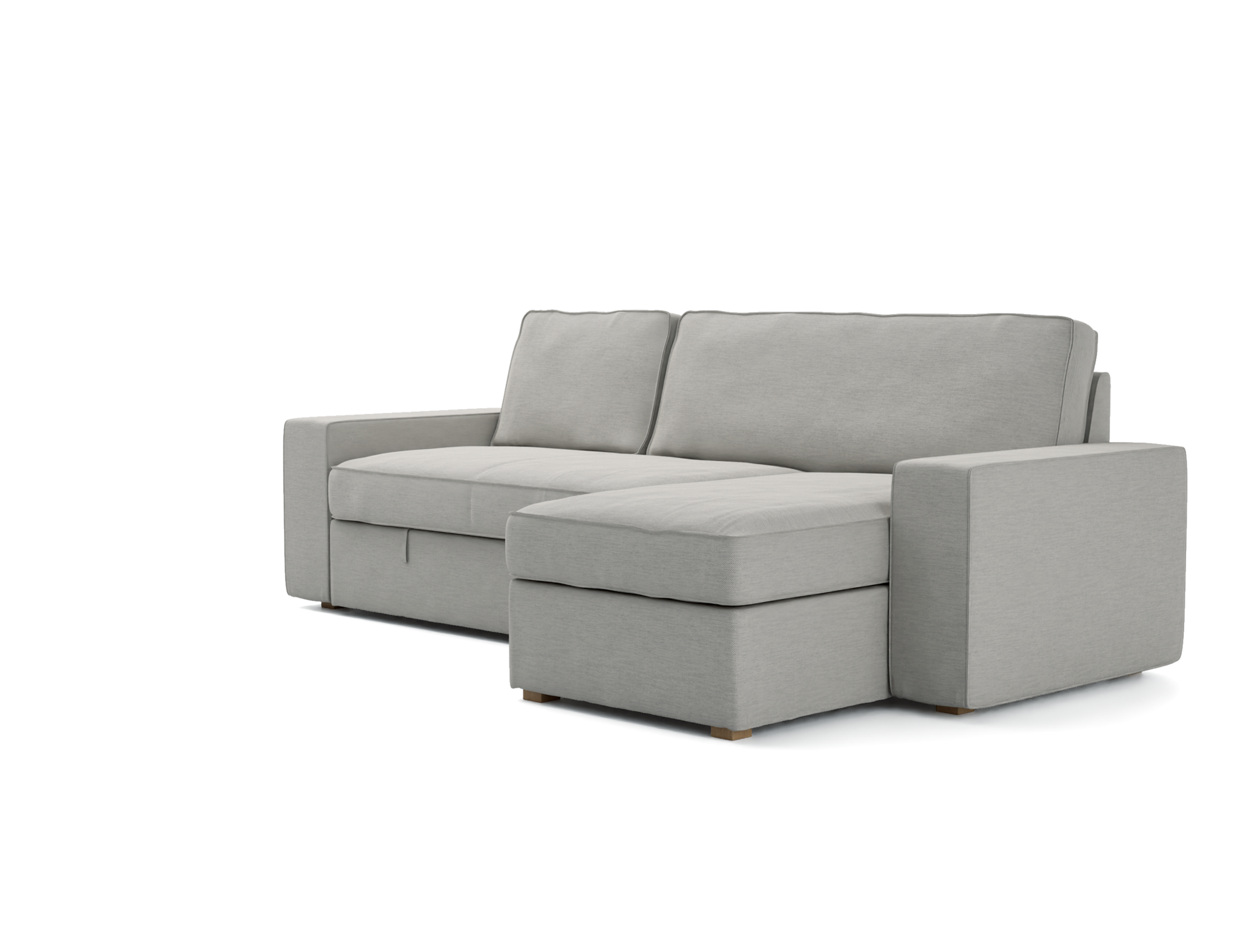 Vilasund sofa bed with chaise cover
