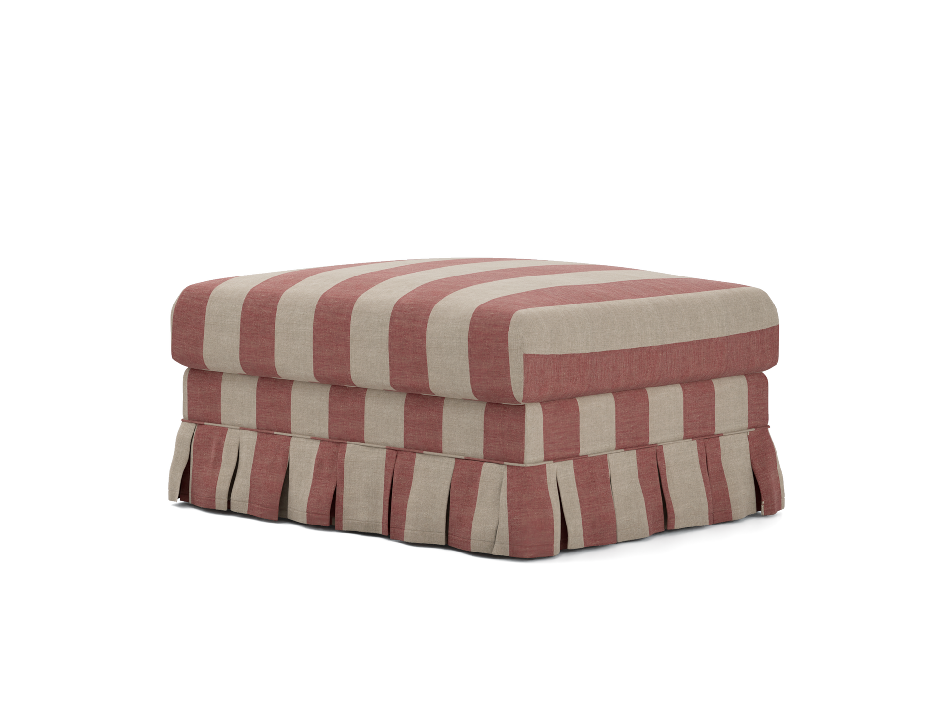 IKEA - Överdrag till Vimle fotpall med förvaring, Soft Red, Linne - Bemz