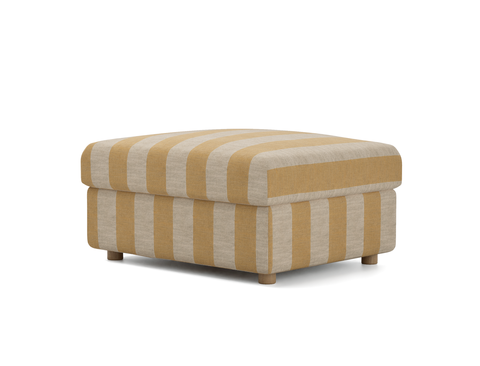 IKEA - Överdrag till Vimle fotpall med förvaring, Sun Yellow, Linne - Bemz