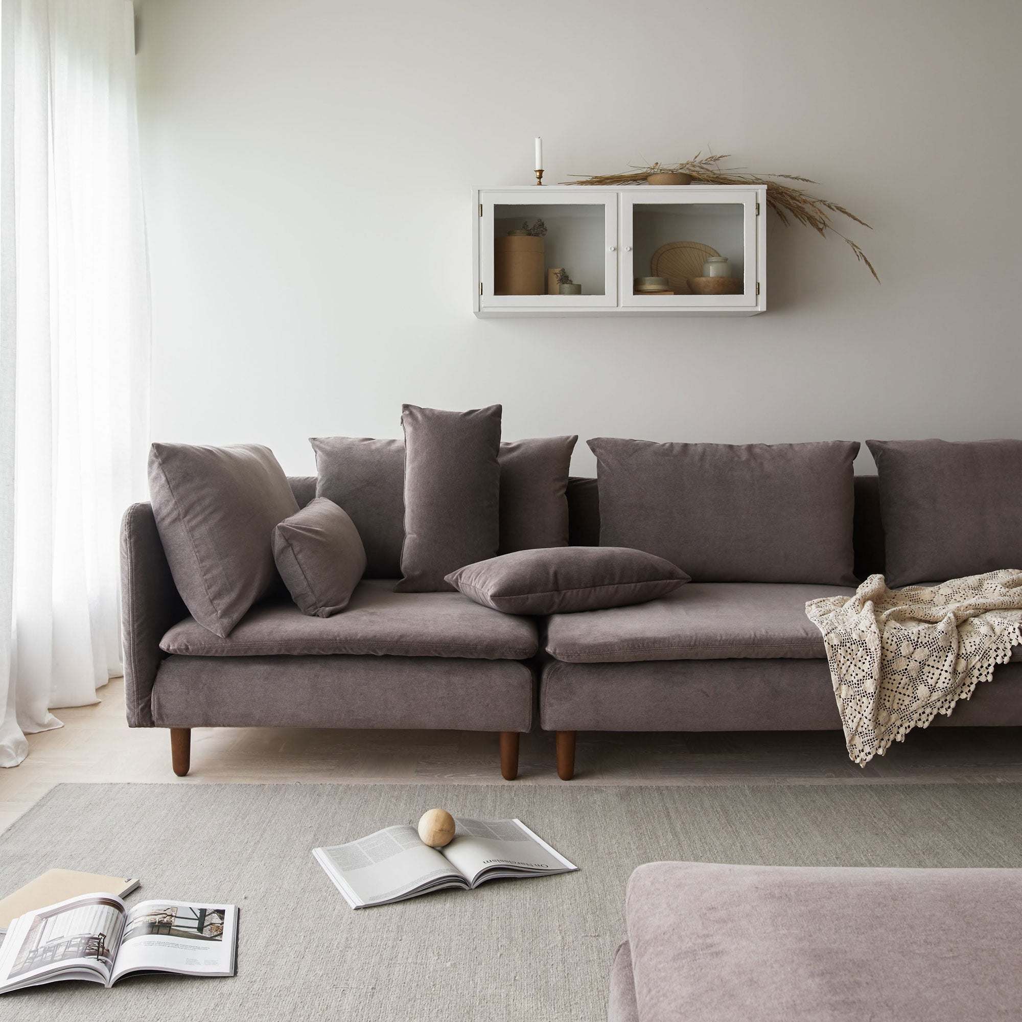 IKEA Söderhamn, Cover for chaise longue without armrest Loose Fit